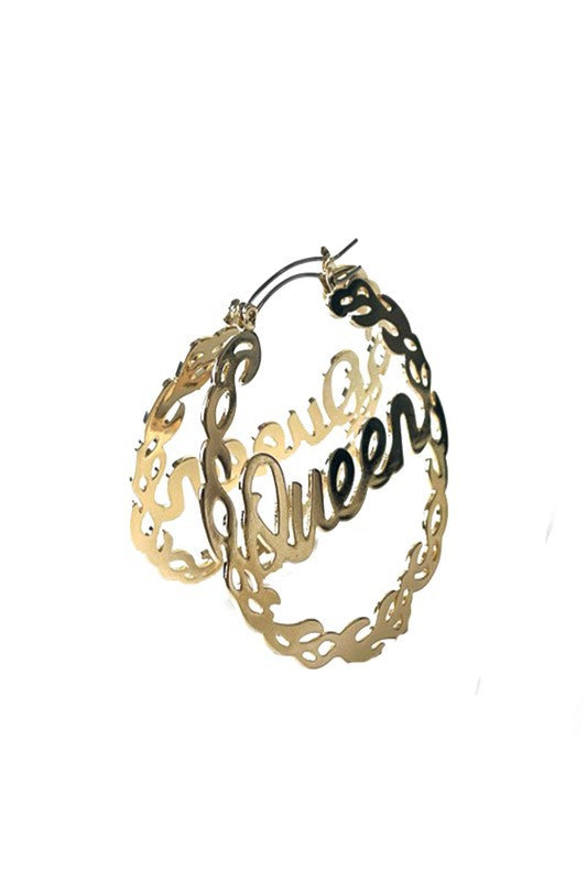 CUT OFF QUEEN HOOP EARRING-3