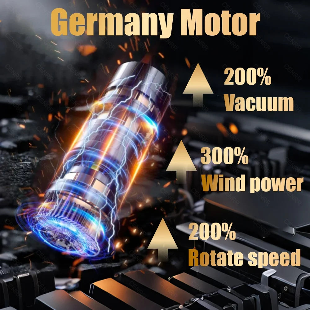 CENRR 895000PA Car Vacuum Cleaner Mini Powerful Wireless Handheld Cleaning Machine Home Appliance Portable Vacuum Cleaner - Kanasu Enterprises