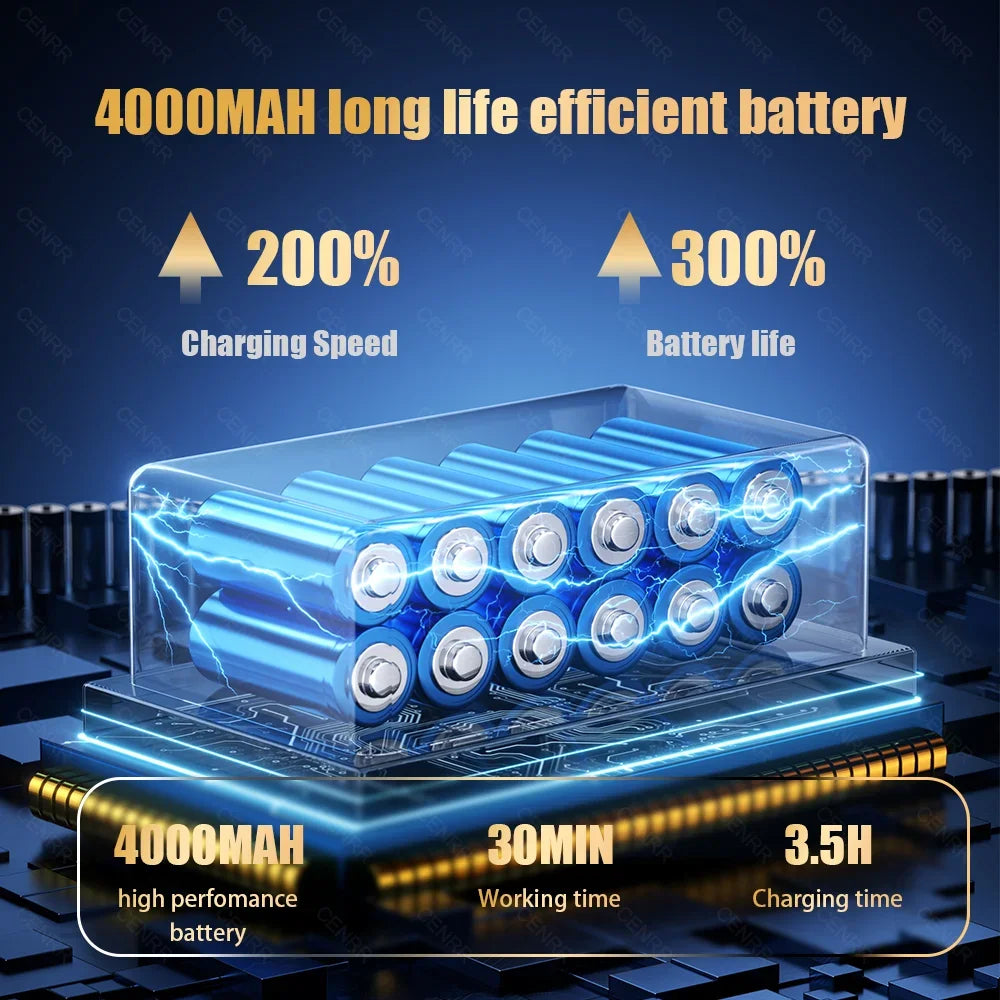 CENRR 895000PA Car Vacuum Cleaner Mini Powerful Wireless Handheld Cleaning Machine Home Appliance Portable Vacuum Cleaner - Kanasu Enterprises
