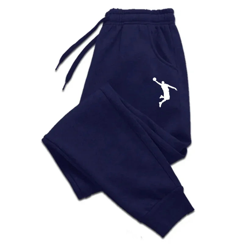 Men's Sweatpants Spring Autumn Fleece Pants Sport Gym Long Pants Casual Drawstring Pockets Trousers Oversize Sweatpants For Men - Kanasu Enterprises