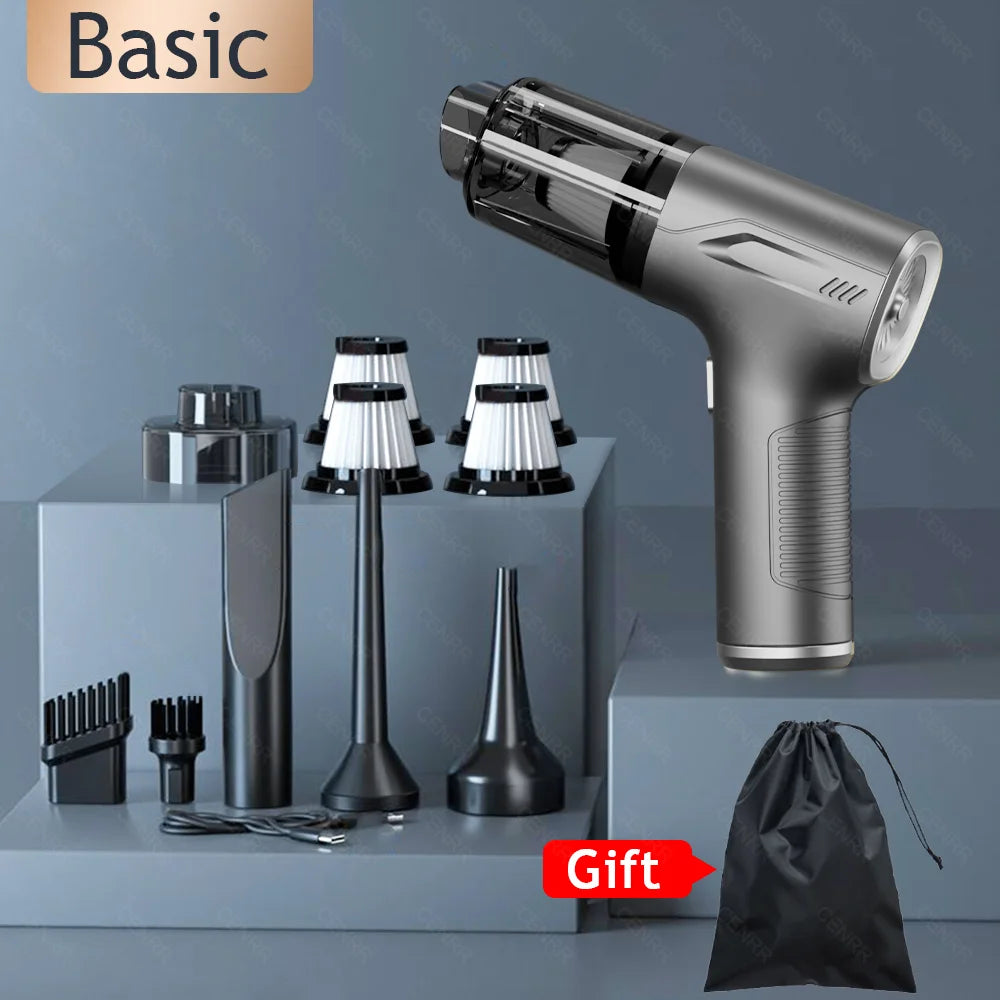 CENRR 895000PA Car Vacuum Cleaner Mini Powerful Wireless Handheld Cleaning Machine Home Appliance Portable Vacuum Cleaner - Kanasu Enterprises