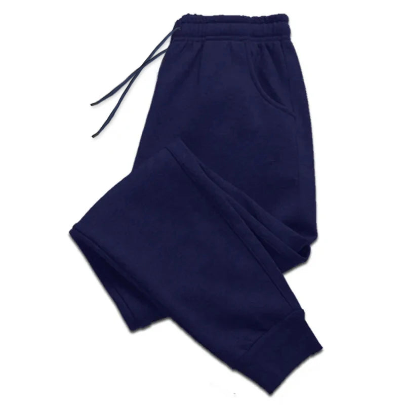 Men's Sweatpants Spring Autumn Fleece Pants Sport Gym Long Pants Casual Drawstring Pockets Trousers Oversize Sweatpants For Men - Kanasu Enterprises