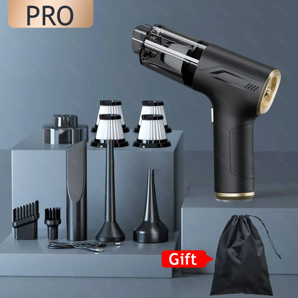 CENRR 895000PA Car Vacuum Cleaner Mini Powerful Wireless Handheld Cleaning Machine Home Appliance Portable Vacuum Cleaner - Kanasu Enterprises