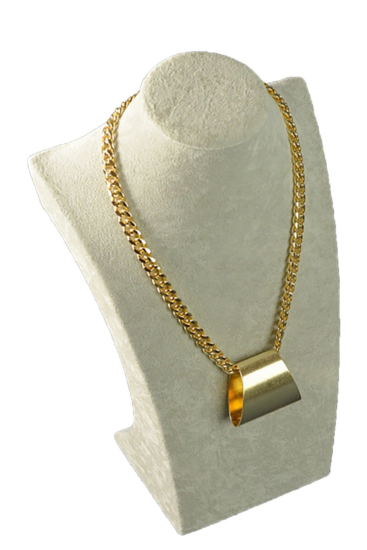 Textured Pendant Chain Necklace-0