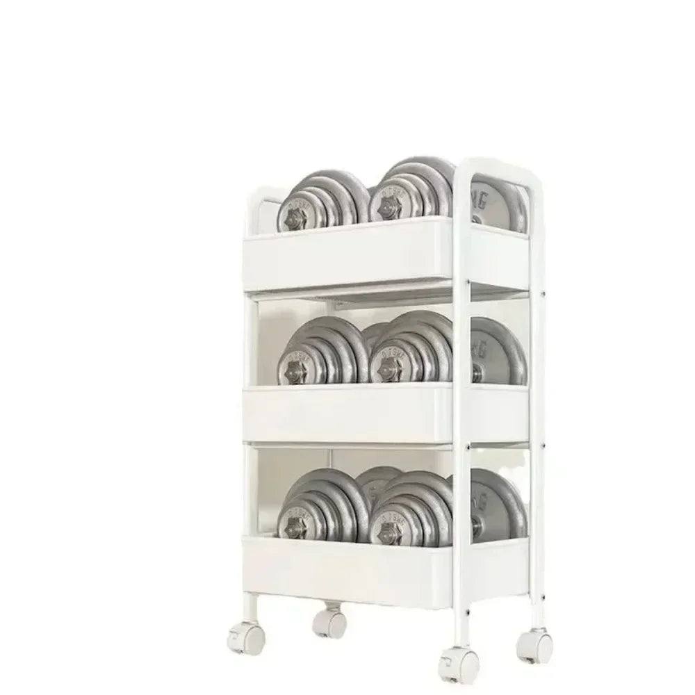 Multi-Layer Trolley Rack Kitchen Floor Bedroom Baby Snacks Mobile Bathroom Bathroom Storage Storage Rack - Kanasu Enterprises