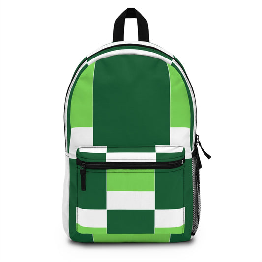 Backpack Work/school/leisure - Waterproof - Lime Forest Irish Green Colorblock-0